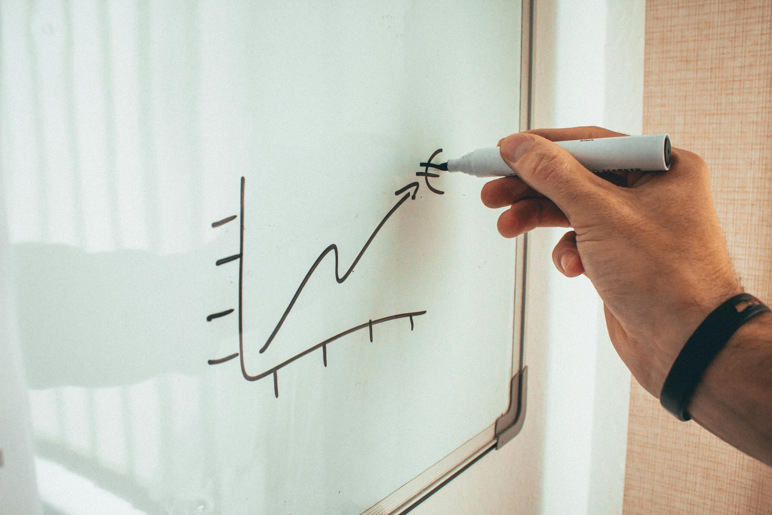 Growth chart showing customer support scaling with AI agents