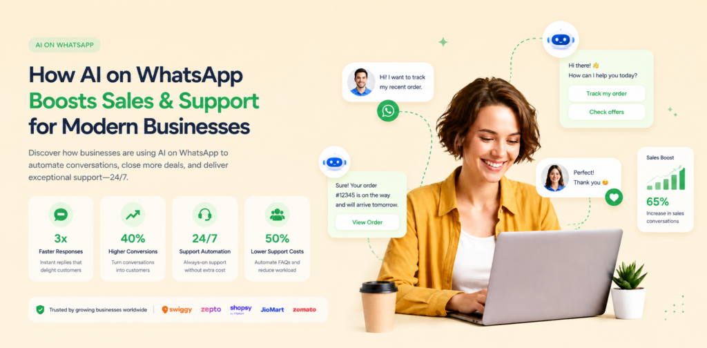 AI on WhatsApp boosting sales and support