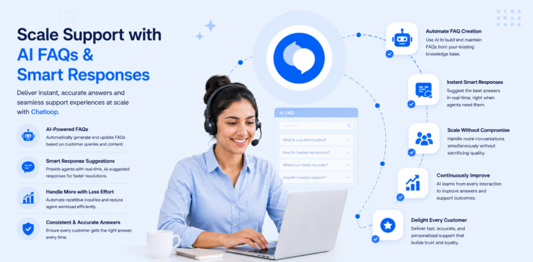scaling support with AI FAQs and smart responses