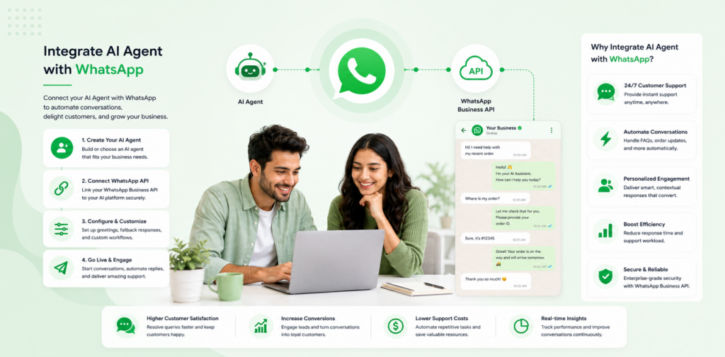integrate AI agent with WhatsApp