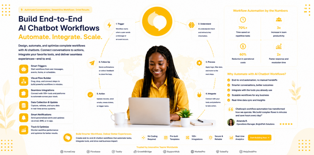 AI chatbot workflow automation