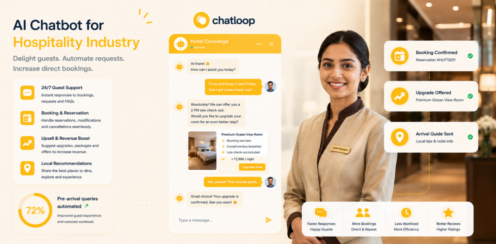 AI chatbot for hospitality industry