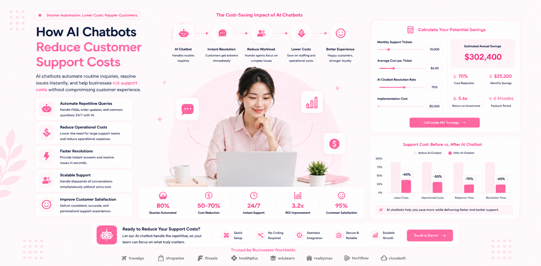 reduce customer support costs AI