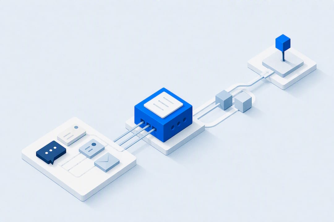 Isometric SMS support launch title card